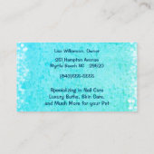 かわいい犬アットペットトリマー名刺 名刺 (裏面)