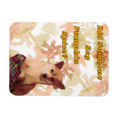 かわいい犬カボチャのスパイスマグネット マグネット (横)