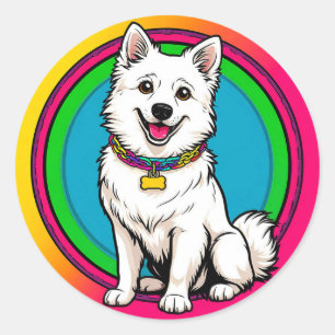 🐶 かわいい犬グッズ ペットオーナー プレゼント ラウンドシール