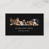 かわいい犬グルーミングサービス名刺 名刺 (正面)