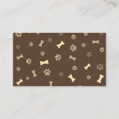 かわいい犬グルーミングペットサービス 名刺 (裏面)