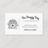 かわいい犬グルーミングペットサービス 名刺 (正面)