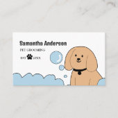 かわいい犬グルーミング名刺 名刺 (正面)