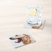 かわいい犬コースター1 スクエアペーパーコースター (インサイチュ)