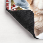 かわいい犬ゴールデンレトリエバーパピークリスマスの名前 マウスパッド (コーナー)