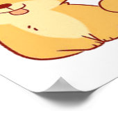 かわいい犬シバ ポスター (角)