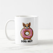 かわいい犬ドーナツ コーヒーマグカップ (左)