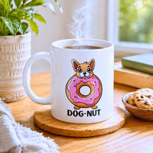 かわいい犬ドーナツ コーヒーマグカップ