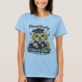 かわいい犬ナースの2026年卒業 Tシャツ