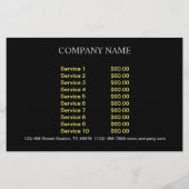 かわいい犬ナース動物病院の獣医 チラシ (裏面)