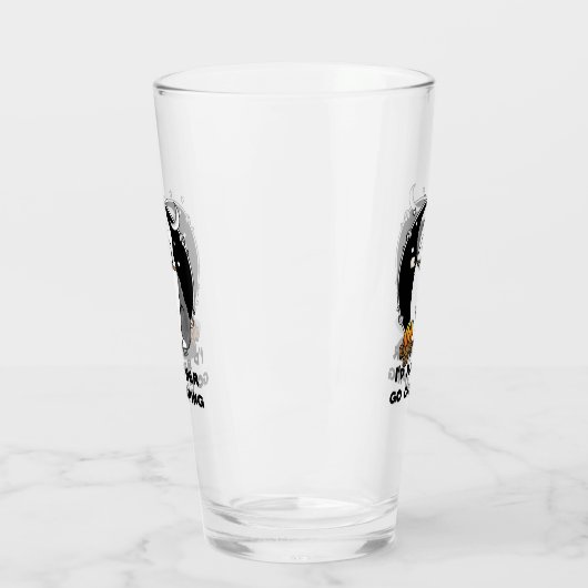 かわいい犬ハイカーキャンパー旧英語シェプドッググレー1 タンブラーグラス (左)