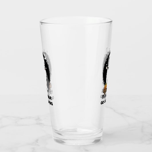 かわいい犬ハイカーキャンパー旧英語シェプドッググレー1 タンブラーグラス (右)