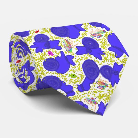 かわいい犬ハヌカー ネクタイ (ロール)