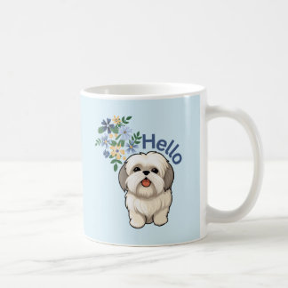 かわいい犬ハローマグ コーヒーマグカップ
