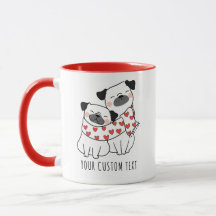 かわいい犬パーソナライズされたカップルのバレンタインデー