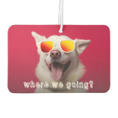 かわいい犬フォトカーエアコン カーエアーフレッシュナー (裏面)