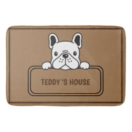 かわいい犬ペットウェルカムホームパーティーDIY名 バスマット