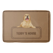 かわいい犬ペットウェルカムホームパーティーDIY名 バスマット (正面)