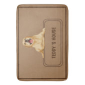 かわいい犬ペットウェルカムホームパーティーDIY名 バスマット (正面縦)