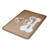 かわいい犬ペットウェルカムホームパーティーDIY名 バスマット (アングル)