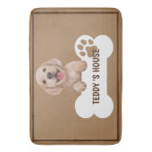 かわいい犬ペットウェルカムホームパーティーDIY名 バスマット (正面縦)