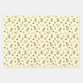 かわいい犬ペットクリスマスプレゼントの名前 ラッピングペーパーシート (正面3)