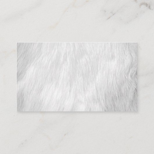 かわいい犬ペットグルーミングサービス 名刺 (裏面)