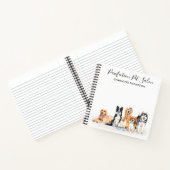 かわいい犬ペットシッター犬トリマー事業 ノートブック (内部)
