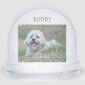 かわいい犬ペット2枚の写真スターパターンクリスマス (裏面)