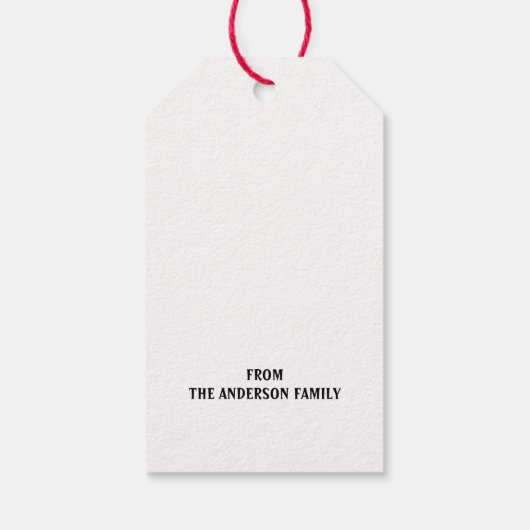 かわいい犬メリークリスマス ギフトタグ (裏面)