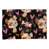 かわいい犬好きのためのパターンペットデザイン 枕カバー (正面右)