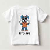かわいい犬好きTシャツ ベビーTシャツ (裏面)