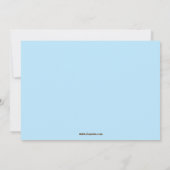 かわいい犬小屋ボーイの誕生日パーティーの招待 招待状 (裏面)