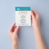 かわいい犬歩く動物気にペットサービス チラシ (手)