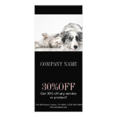 かわいい犬猫ペット付き添いの動物の付き添いペットトリマー ラックカード (正面)