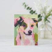 かわいい犬違う二眼 ポストカード (スタンド正面)