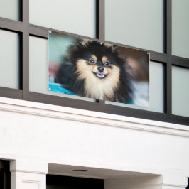 かわいい犬野外工芸品グロメット 横断幕