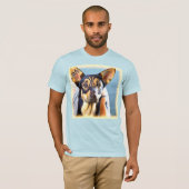 「かわいい犬」かわいい写真。買今 Tシャツ (正面フル)