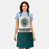 かわいい犬 エプロン (着用した状態)