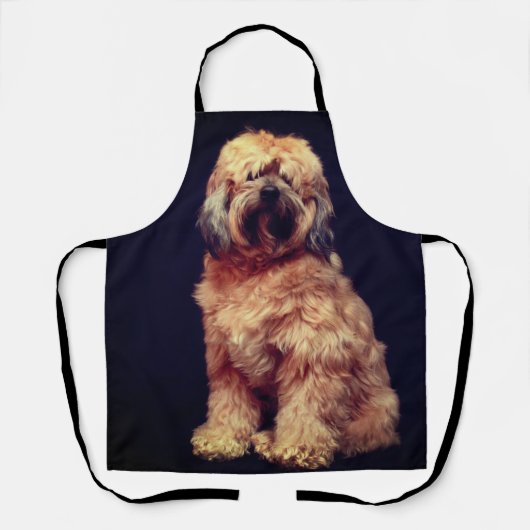 かわいい犬 エプロン (正面)