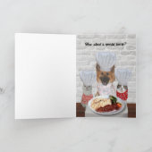 かわいい犬 オーダーメイド 父の日 カード (内部)