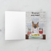 かわいい犬 オーダーメイド 父の日 カード (内部)