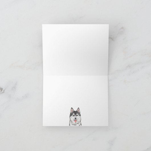 かわいい犬 カード (内部)