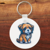 かわいい犬 キーホルダー (裏面)