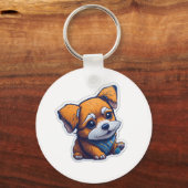 かわいい犬 キーホルダー (正面)
