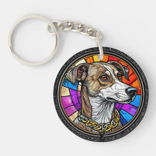 かわいい犬 キーホルダー (正面)