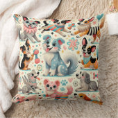 かわいい犬 クッション (ブランケット)