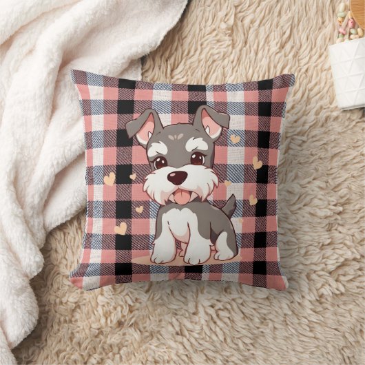 かわいい犬 クッション (ブランケット)