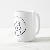 かわいい犬 コーヒーマグカップ (正面右)