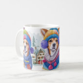 かわいい犬 コーヒーマグカップ (正面左)